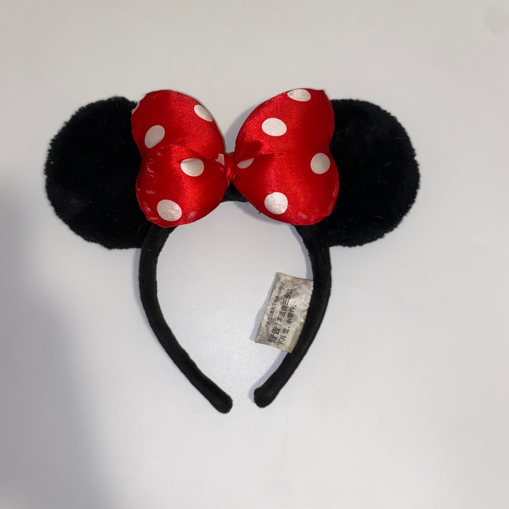 Disney Black and Red Minnie Mouse Ears Headband